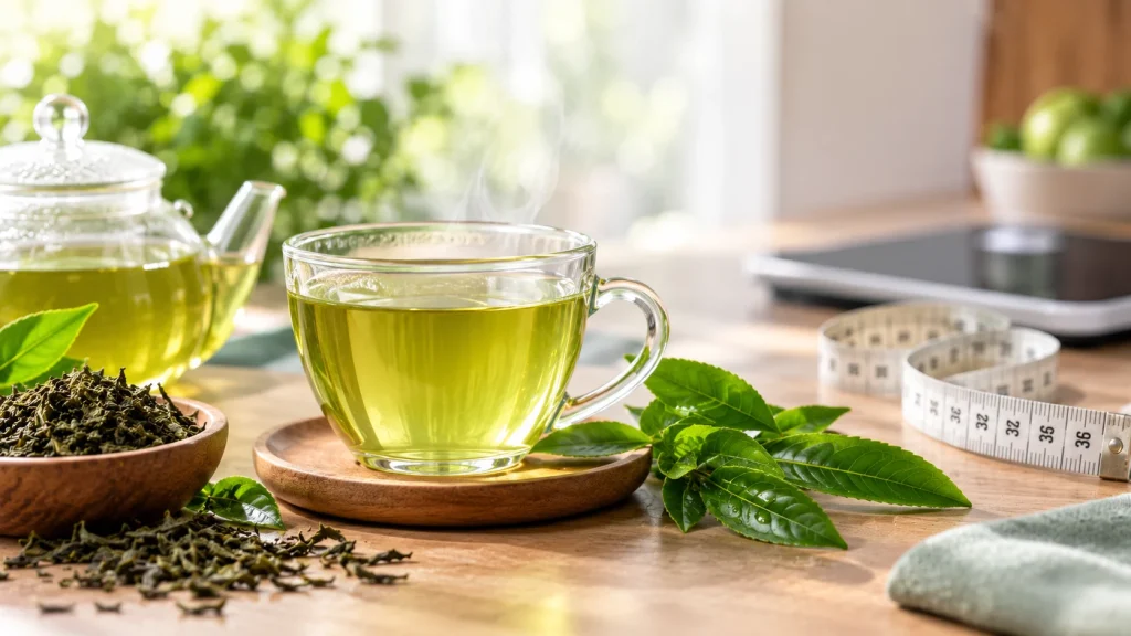 چای سبز و لاغری